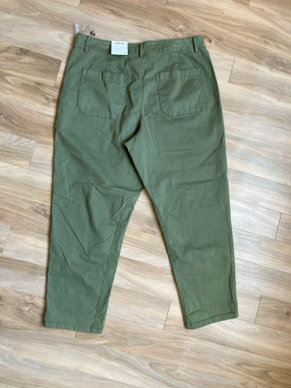 Sonoma olive green utility pant midrise pant 16P - Picture 8 of 17
